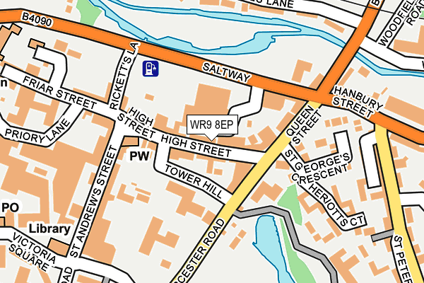 WR9 8EP map - OS OpenMap – Local (Ordnance Survey)