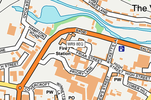 WR9 8EQ map - OS OpenMap – Local (Ordnance Survey)