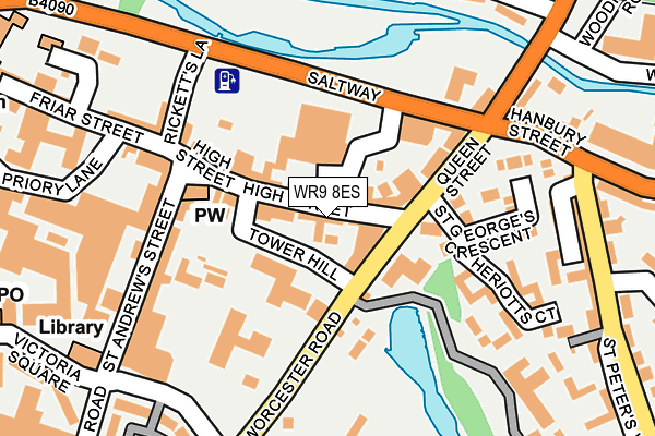 WR9 8ES map - OS OpenMap – Local (Ordnance Survey)
