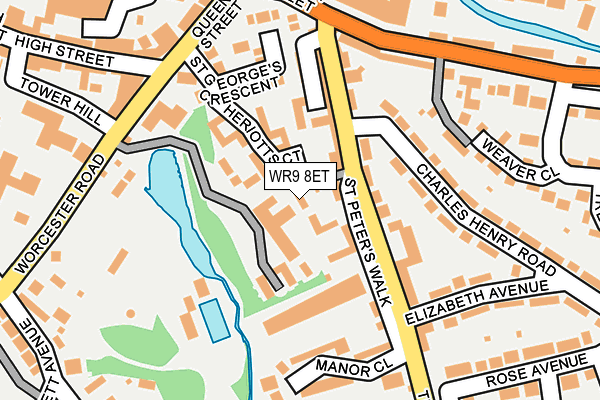 WR9 8ET map - OS OpenMap – Local (Ordnance Survey)