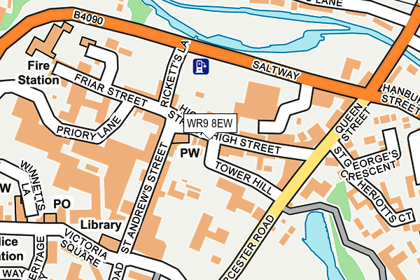 WR9 8EW map - OS OpenMap – Local (Ordnance Survey)