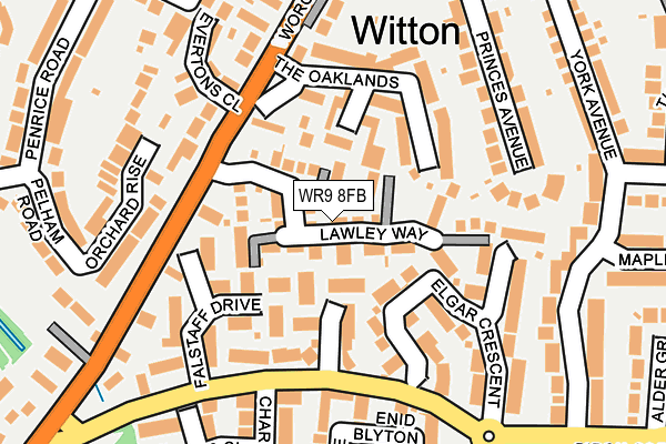 WR9 8FB map - OS OpenMap – Local (Ordnance Survey)