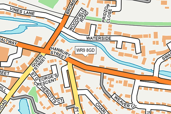 WR9 8GD map - OS OpenMap – Local (Ordnance Survey)