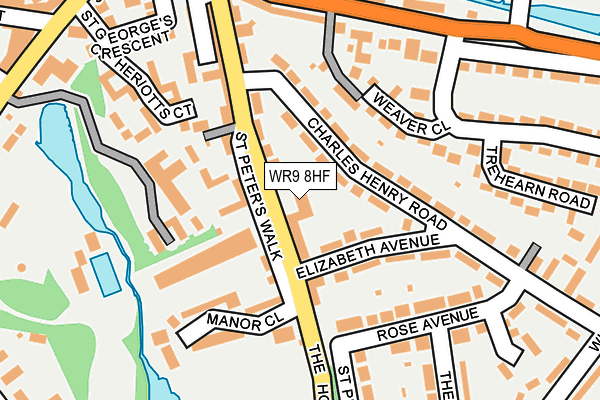 WR9 8HF map - OS OpenMap – Local (Ordnance Survey)
