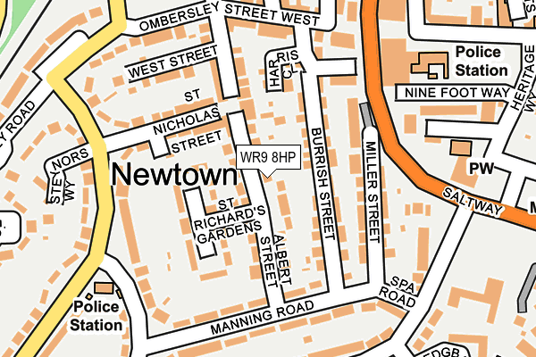 WR9 8HP map - OS OpenMap – Local (Ordnance Survey)