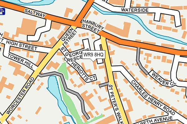 WR9 8HQ map - OS OpenMap – Local (Ordnance Survey)