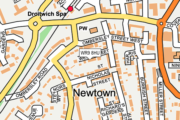 WR9 8HU map - OS OpenMap – Local (Ordnance Survey)