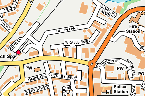 WR9 8JB map - OS OpenMap – Local (Ordnance Survey)