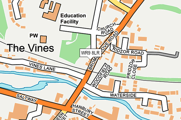 WR9 8LR map - OS OpenMap – Local (Ordnance Survey)
