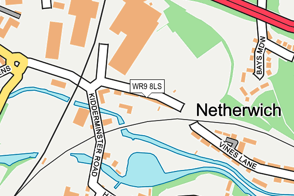 WR9 8LS map - OS OpenMap – Local (Ordnance Survey)