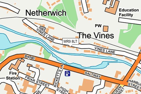 WR9 8LT map - OS OpenMap – Local (Ordnance Survey)