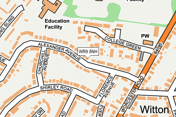 WR9 8NH map - OS OpenMap – Local (Ordnance Survey)
