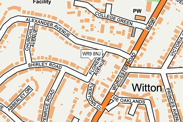 WR9 8NJ map - OS OpenMap – Local (Ordnance Survey)