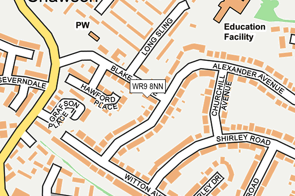 WR9 8NN map - OS OpenMap – Local (Ordnance Survey)
