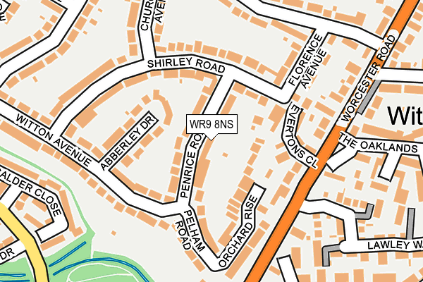 WR9 8NS map - OS OpenMap – Local (Ordnance Survey)