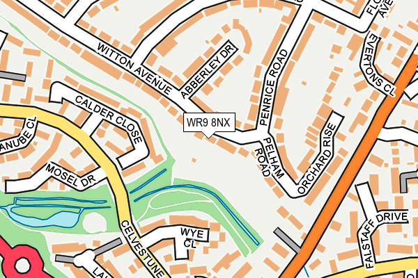 WR9 8NX map - OS OpenMap – Local (Ordnance Survey)
