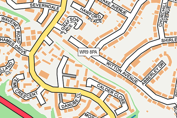 WR9 8PA map - OS OpenMap – Local (Ordnance Survey)