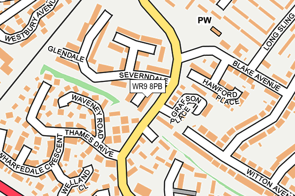 WR9 8PB map - OS OpenMap – Local (Ordnance Survey)