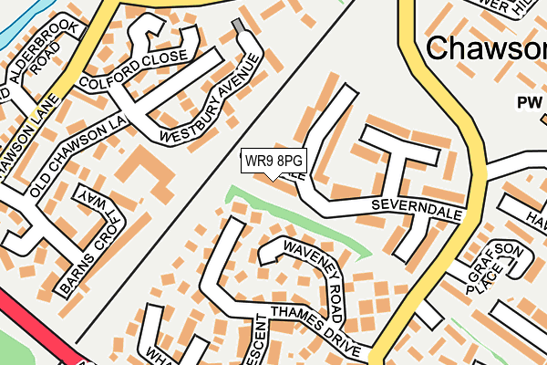 WR9 8PG map - OS OpenMap – Local (Ordnance Survey)