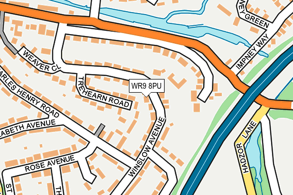 WR9 8PU map - OS OpenMap – Local (Ordnance Survey)