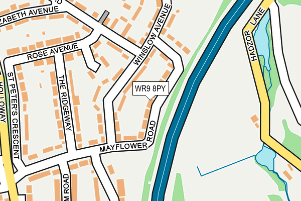 WR9 8PY map - OS OpenMap – Local (Ordnance Survey)