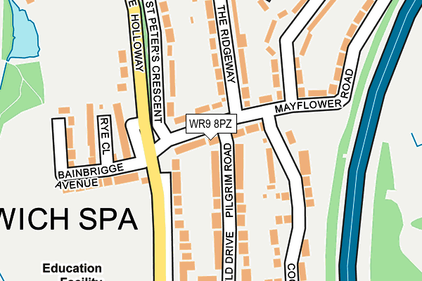 WR9 8PZ map - OS OpenMap – Local (Ordnance Survey)