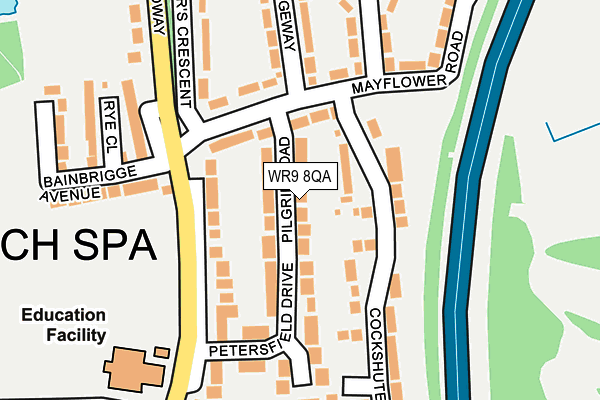 WR9 8QA map - OS OpenMap – Local (Ordnance Survey)
