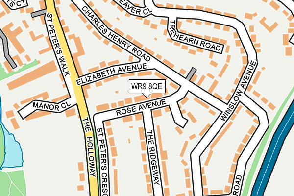 WR9 8QE map - OS OpenMap – Local (Ordnance Survey)
