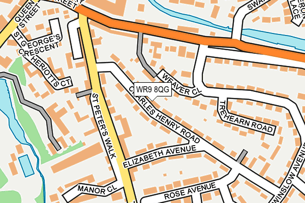 WR9 8QG map - OS OpenMap – Local (Ordnance Survey)