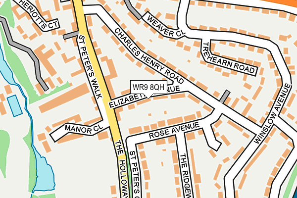WR9 8QH map - OS OpenMap – Local (Ordnance Survey)