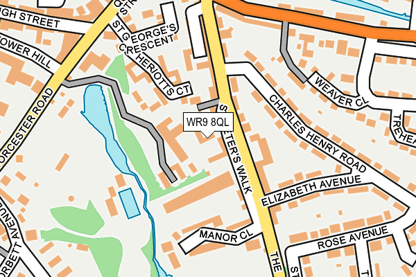 WR9 8QL map - OS OpenMap – Local (Ordnance Survey)