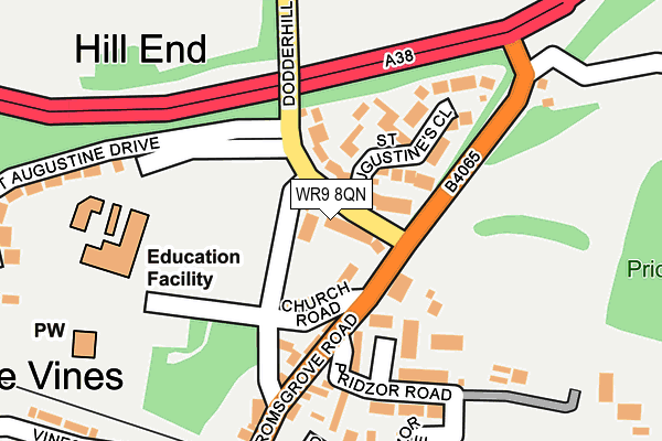 WR9 8QN map - OS OpenMap – Local (Ordnance Survey)