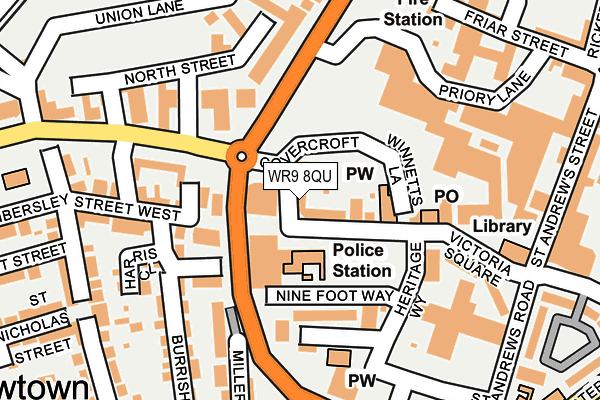 WR9 8QU map - OS OpenMap – Local (Ordnance Survey)