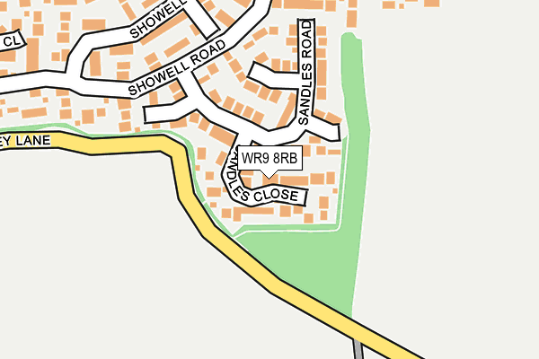 WR9 8RB map - OS OpenMap – Local (Ordnance Survey)