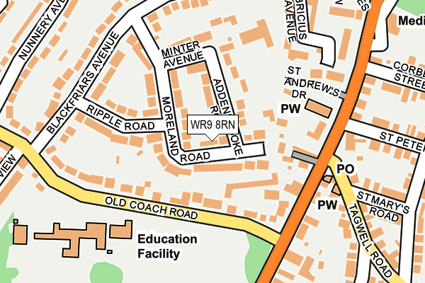 WR9 8RN map - OS OpenMap – Local (Ordnance Survey)