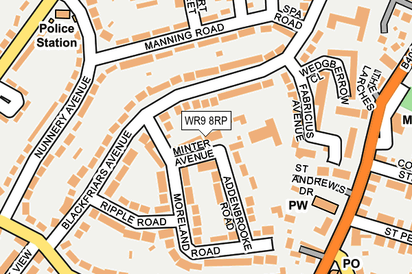 WR9 8RP map - OS OpenMap – Local (Ordnance Survey)