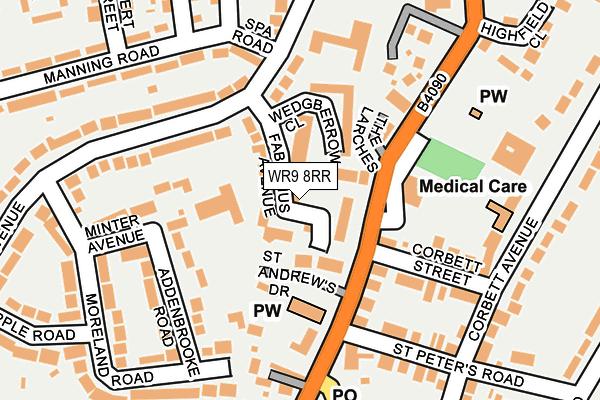 WR9 8RR map - OS OpenMap – Local (Ordnance Survey)