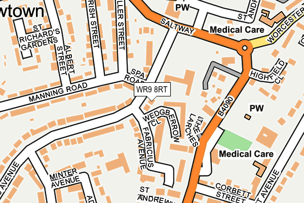 WR9 8RT map - OS OpenMap – Local (Ordnance Survey)