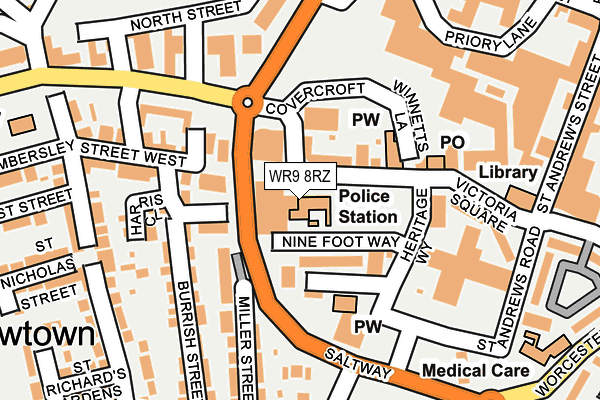 WR9 8RZ map - OS OpenMap – Local (Ordnance Survey)