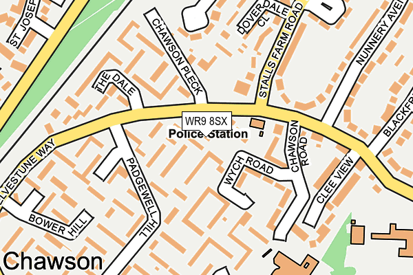 WR9 8SX map - OS OpenMap – Local (Ordnance Survey)