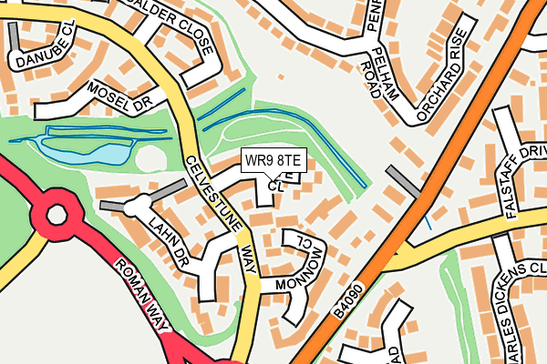 WR9 8TE map - OS OpenMap – Local (Ordnance Survey)