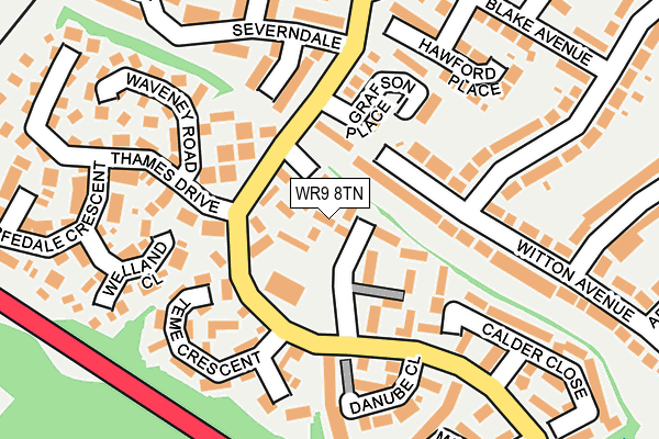 WR9 8TN map - OS OpenMap – Local (Ordnance Survey)