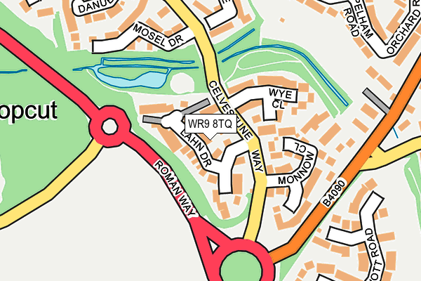 WR9 8TQ map - OS OpenMap – Local (Ordnance Survey)