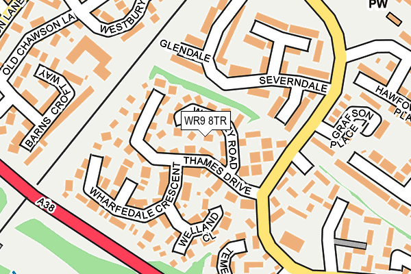 WR9 8TR map - OS OpenMap – Local (Ordnance Survey)