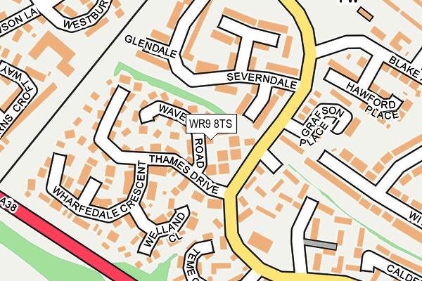 WR9 8TS map - OS OpenMap – Local (Ordnance Survey)