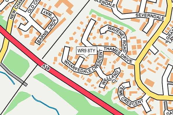 WR9 8TY map - OS OpenMap – Local (Ordnance Survey)