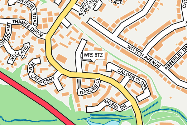 WR9 8TZ map - OS OpenMap – Local (Ordnance Survey)