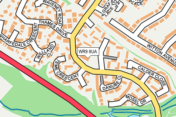 WR9 8UA map - OS OpenMap – Local (Ordnance Survey)