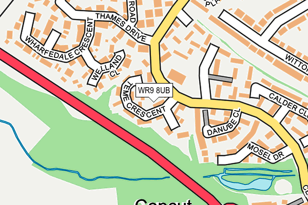 WR9 8UB map - OS OpenMap – Local (Ordnance Survey)