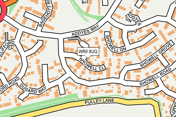 WR9 8UQ map - OS OpenMap – Local (Ordnance Survey)